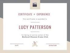 Experience Certificate Example - Experience Certificate template