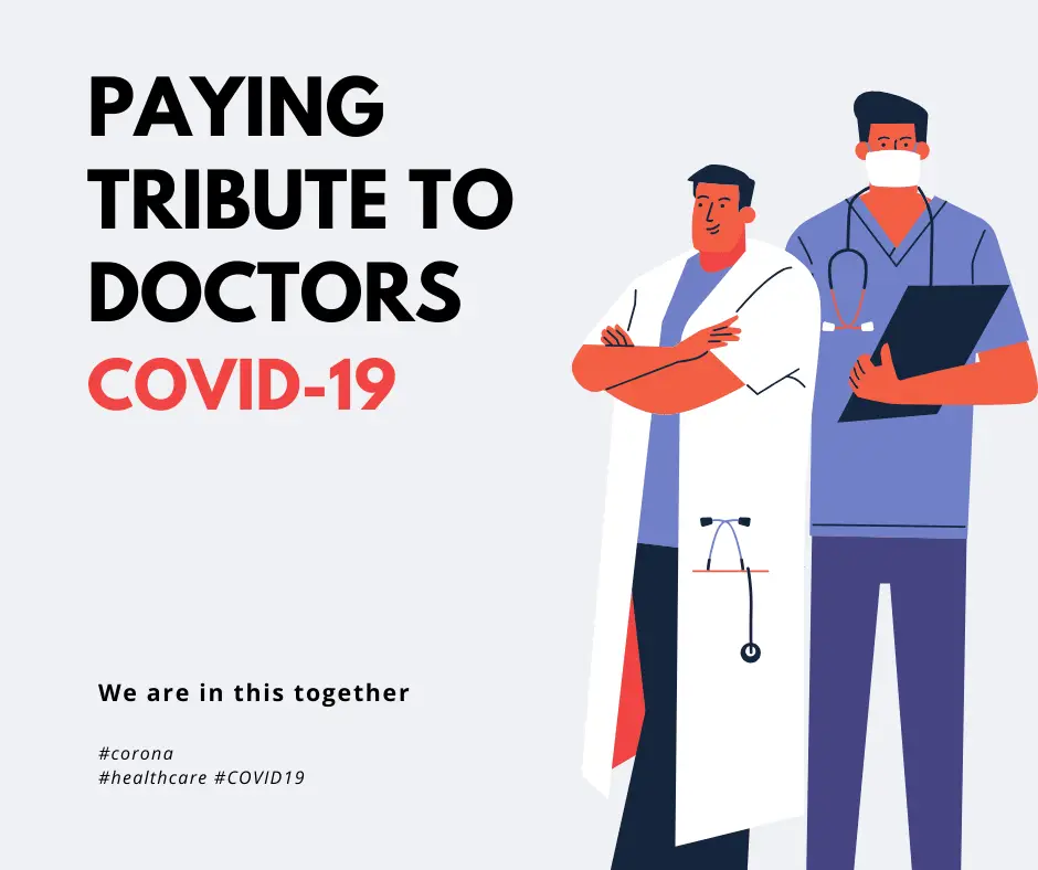 Tribute to Doctors fighting Corona - Thanks to medical staff fight corona image