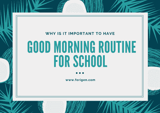 Good Morning Routine for School
