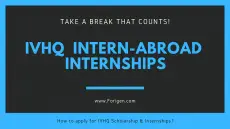 IVHQ intership for students IVHQ Scholarships