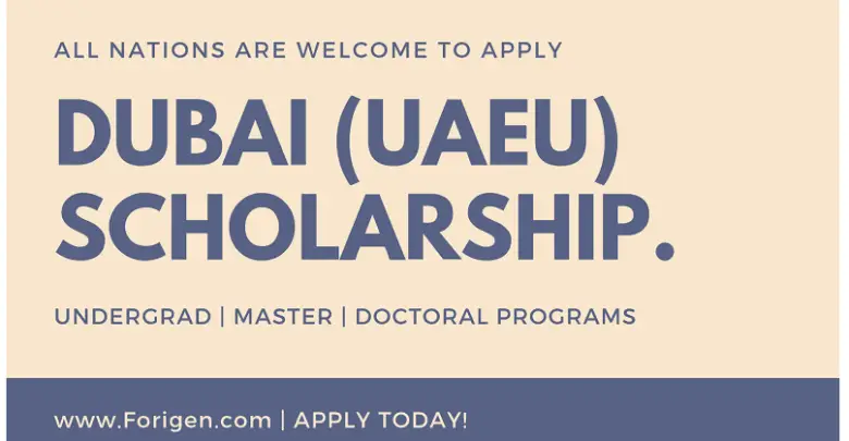 Dubai Scholarship by United Arab Emirates University (UAEU)