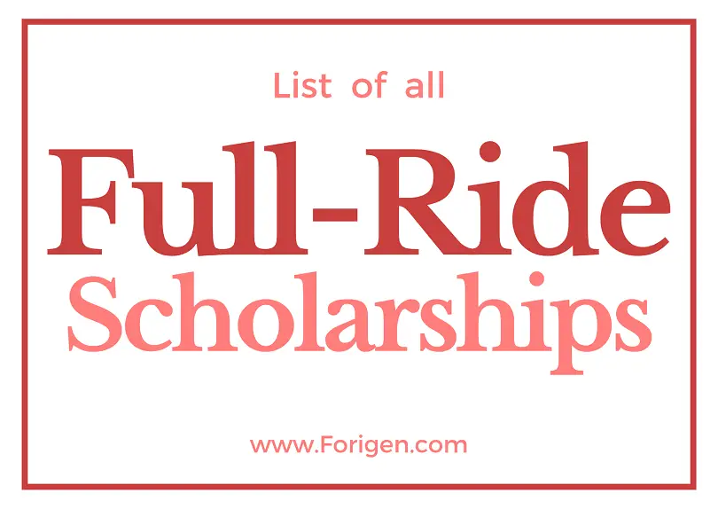 Full Ride Scholarships 20242025 How to apply for FullRide