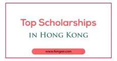 Top Scholarships in Hong Kong