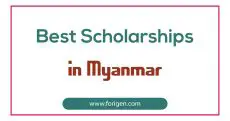 Best Scholarships in Myanmar