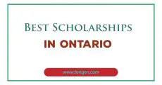 Best Scholarships in Ontario
