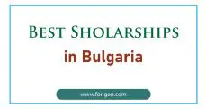 Best Sholarships in Bulgaria