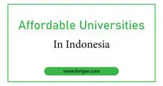 Affordable Universities in Indonesia