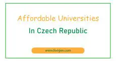 Affordable Universities in Czech Republic