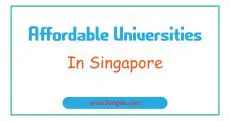 Affordable Universities in Singapore